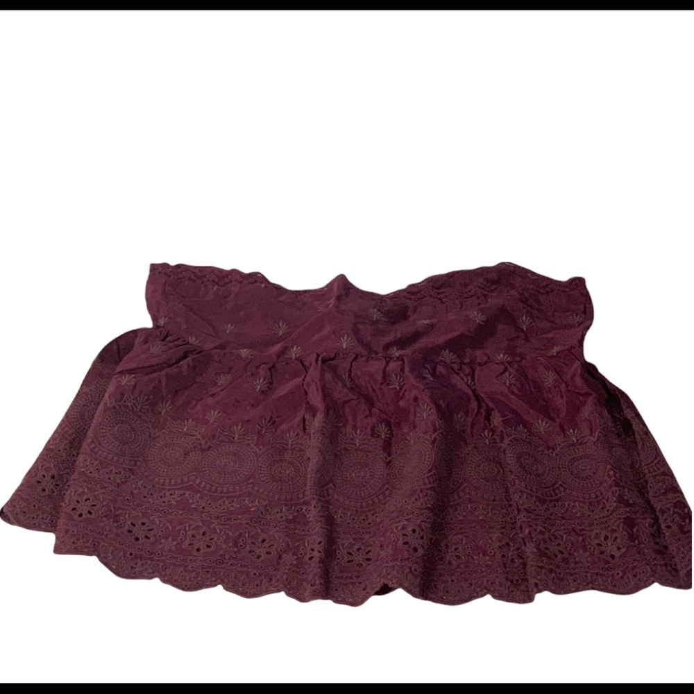 Intimately By Free People Plum Purple Jenna Boho Embroidered Top NWT Size Medium - Picture 3 of 10